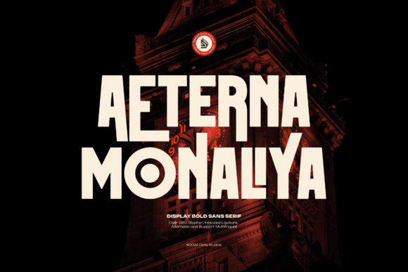 Aeterna Monaliya: Bold Sans Serif Font for Makers