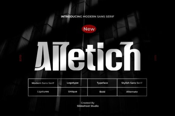Alletich Typeface for Modern Editorial Design
