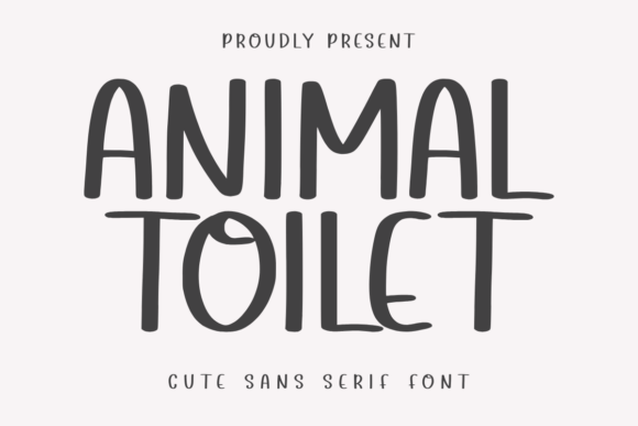 Animal Toilet Font: A Festive Sans Serif for Brands
