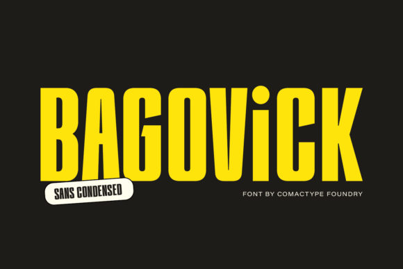 Bagovick Typeface for Editorial Design