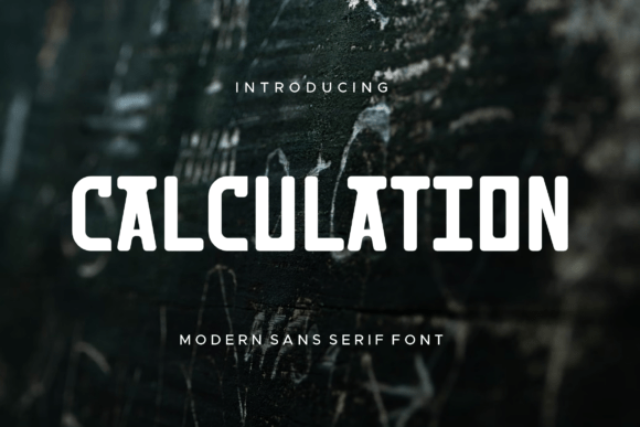 Calculation: A Modern Sans Serif Font for Editorial Design
