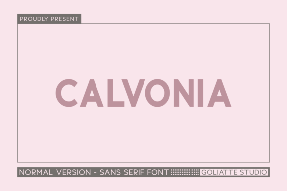 Calvonia: The Bold Typeface for Modern Campaigns