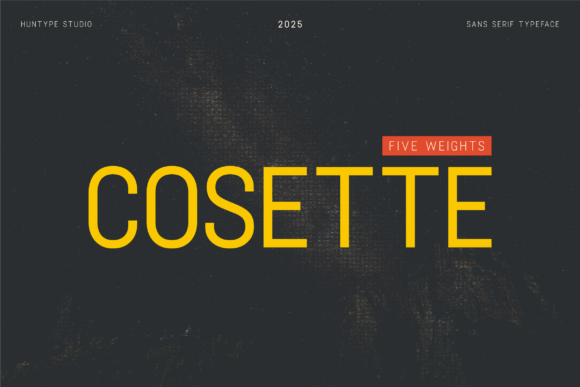 Cosette: A Modern Sans Serif Typeface for Web Design
