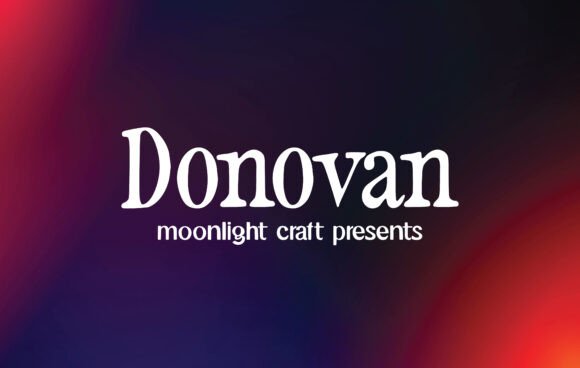 Donovan Typeface for Modern Branding