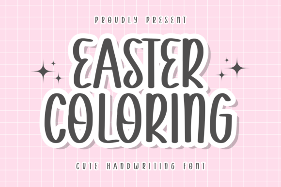 Easter Coloring: A Playful Sans Serif Font for Editors