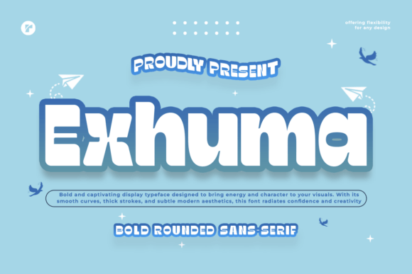 Exhuma Typeface: Bold Sans Serif for Branding