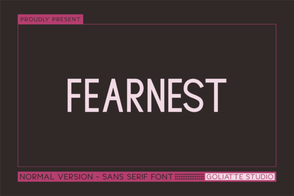 Fearnest Typeface for Modern Makers