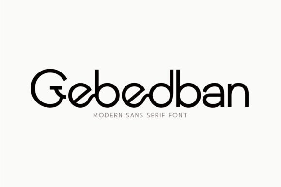 Gebedban Font for Modern Crafters and Sellers