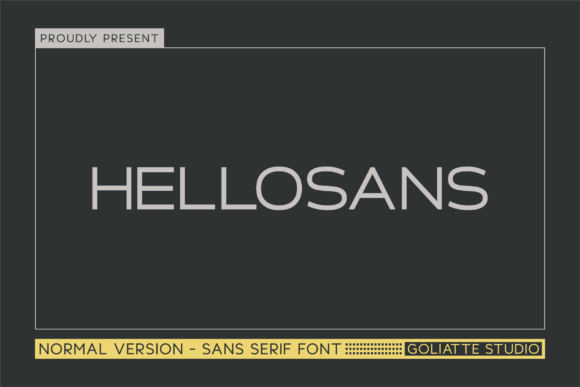 Hellosans: A Bold Sans Serif Typeface for Modern Editorial Design