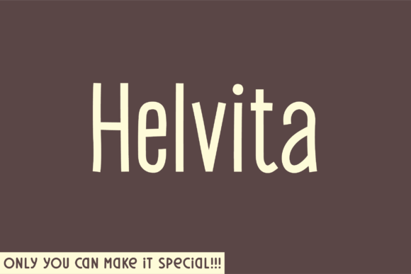 Helvita: A Natural Sans Serif Typeface for Web Design