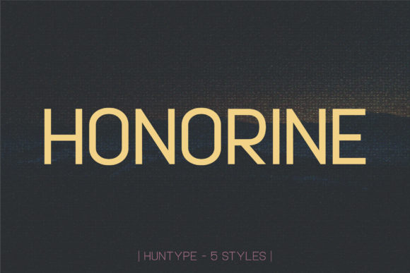 Honorine: A Modern Sans Serif Typeface for Web Design