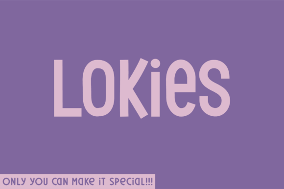 Lokies: A Natural Sans Serif Font for Digital Design