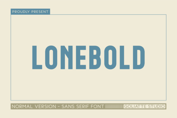 Lonebold: A Bold Sans Serif Font for Modern Makers