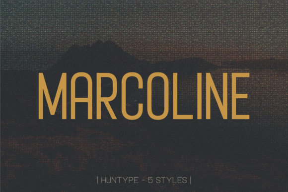Marcoline: A Modern Sans Serif Typeface for Web Design