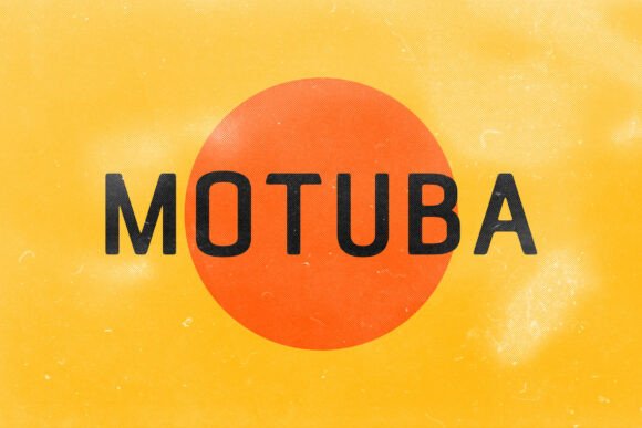 Motuba: A Retro Sans Serif Font for Bold Campaigns