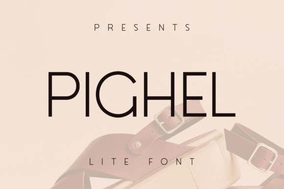 Pighel: A Slim Sans Serif Typeface for Modern Brands