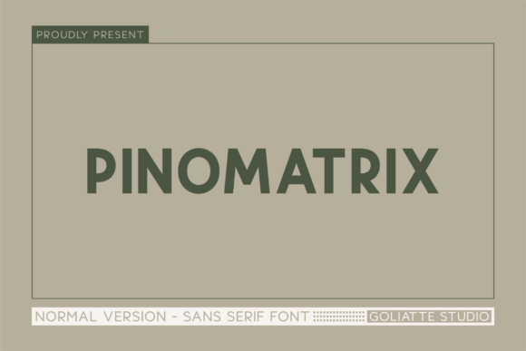 Pinomatrix: The Bold Typeface for Modern Makers