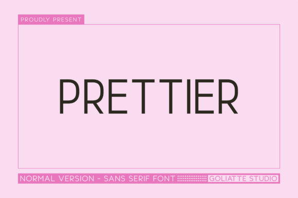 Prettier: The Bold Sans Serif Font for Modern Crafters