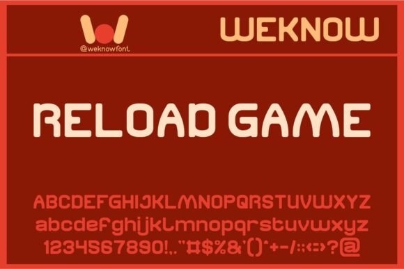 Reload Game: The Retro Tech Font for Modern Designers