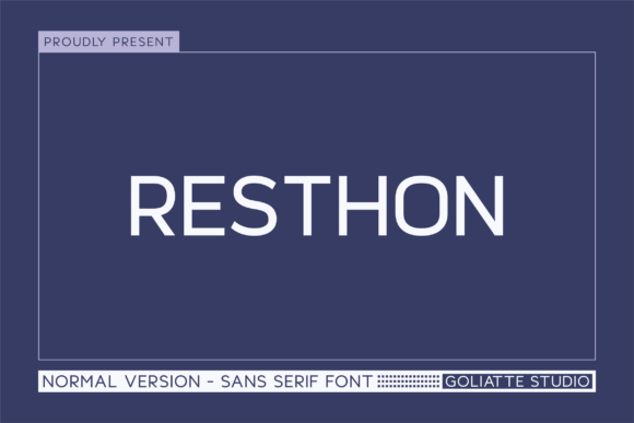 Resthon: Bold Sans Serif Font for Modern Campaigns