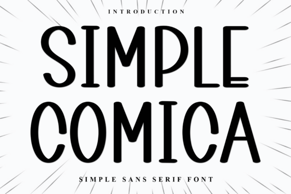 Simple Comica: A Timeless Sans Serif Typeface for Editorial Design