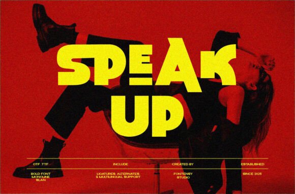 Speak Up Font: Clean Sans Serif for Modern Campaigns