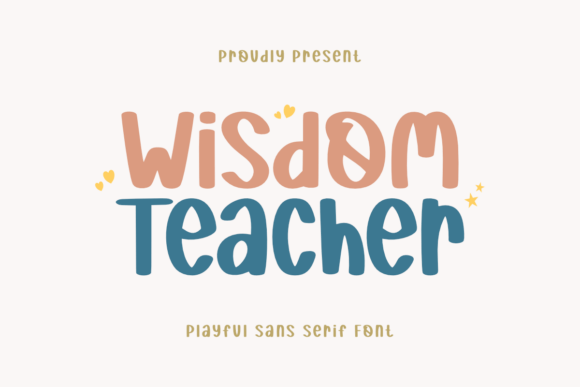 Wisdom Teacher Font for Web Design